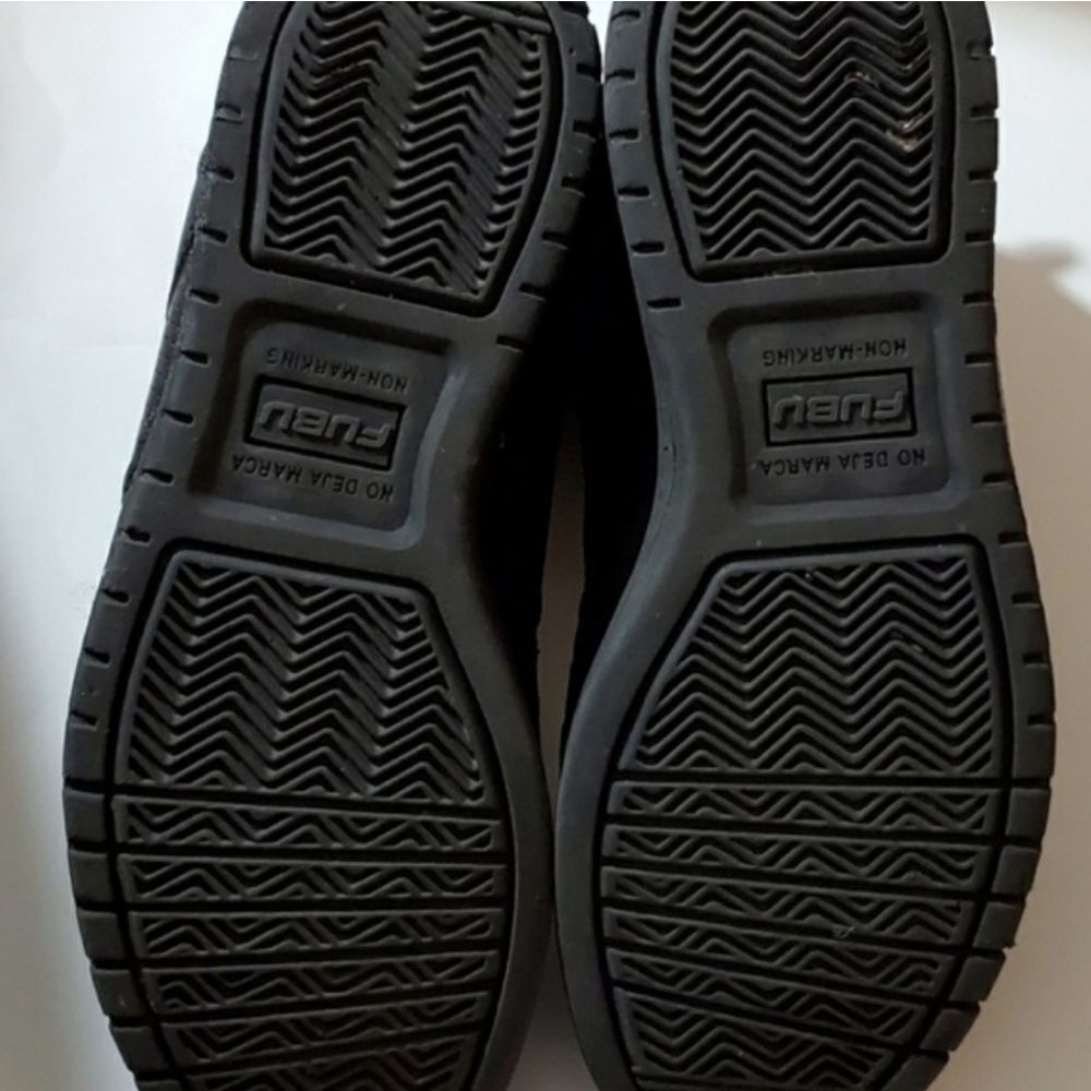 FUBU Sneakers Men’s Size 7 Women’s Size 9 Unisex Black High Top - Picture 7 of 8